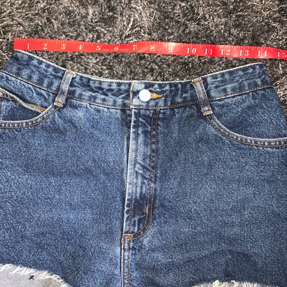 bingo cut off dark wash jeans - Picture 4 of 4